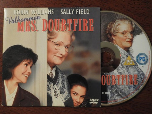 Välkommen Mrs. Doubtfire DVD (pappfodral) Robin Williams, Sally Field Komedi