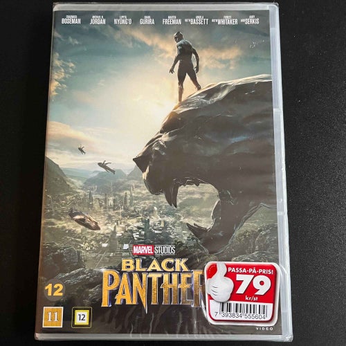 BLACK PANTHER . MARVEL STUDIOS. INPLASTAD DVD ACTION -18.
