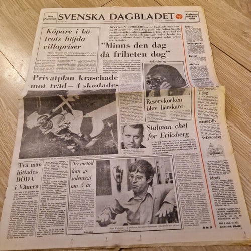 Svenska Dagbladet Söndagen den 29 Juni 1975