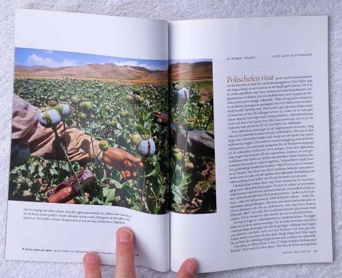 National geographic, 2/2011 – opiumkriget i Afghanistan, trubbnäsapor