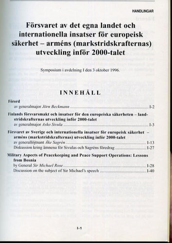 Arméns utveckling inför 2000-talet