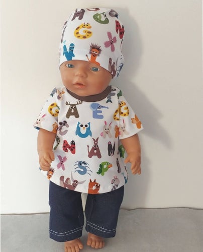 Dockkläder till docka 43cm tex Baby born