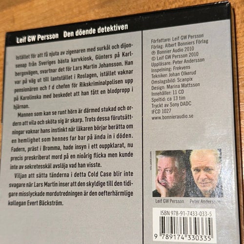 4 st Ljudböcker - Kepler, Dahl, Hellberg, Persson