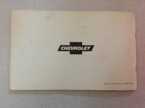 1964 Chevrolet Owners Guide