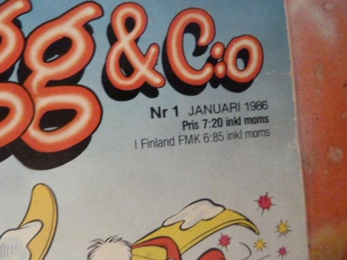 MUSSE PIGG & CO, NR 1 - 1986, TIDNING