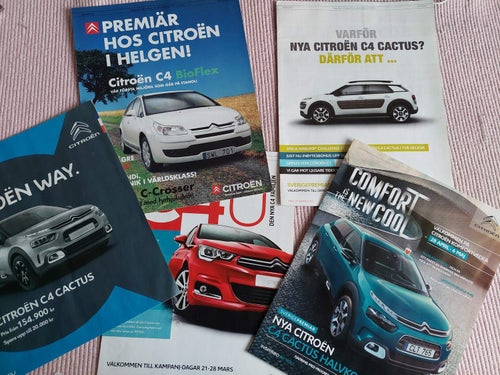 Annonser Citroen från 2000-talet 5-stycken