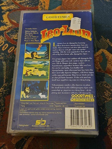 Leo The Lion VHS Svenskt Tal