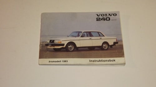 VOLVO 240 serien - årsmodell 1983 - instruktionsbok