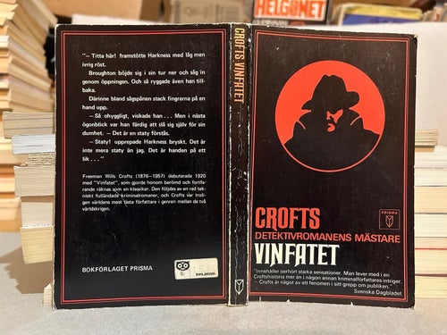 Vinfatet av F. Wills Croft, bok, Very good plus