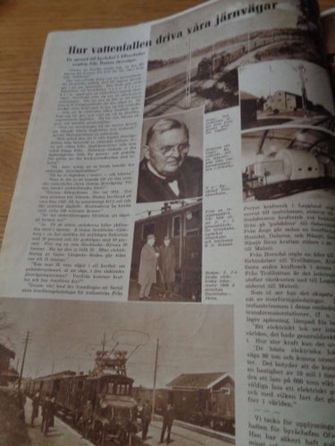 Såningsmannen nr25 1939 notis Sven Bergqvist Hammarby IF, tåg omslaget