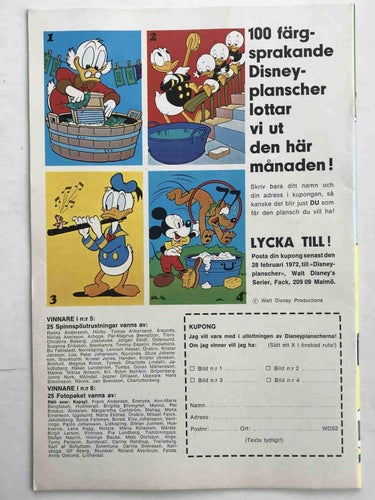 Walt Disney´s Serier - 1972:2 VF