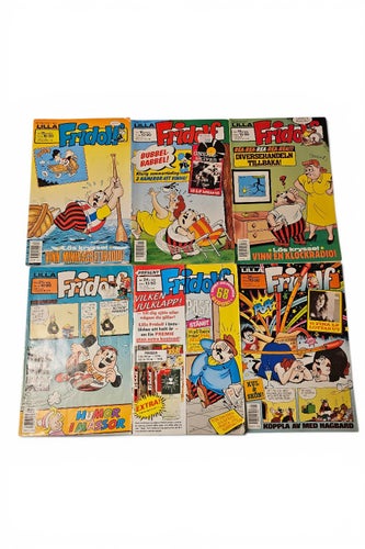 Lilla Fridolf Serietidningar - 12 st 1989-1990