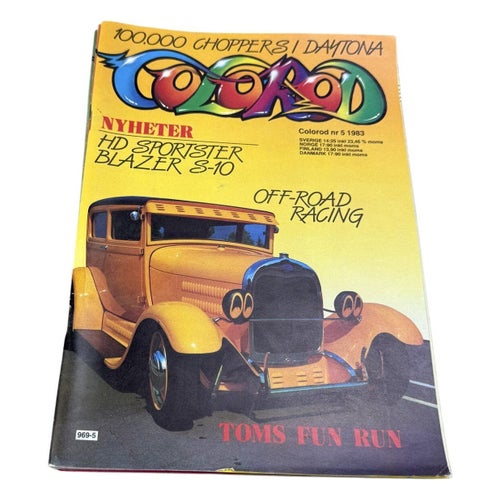 Parti ca 8 st Colorod Tidningar 1983 Hot Rod Bilar Motorsport Retro