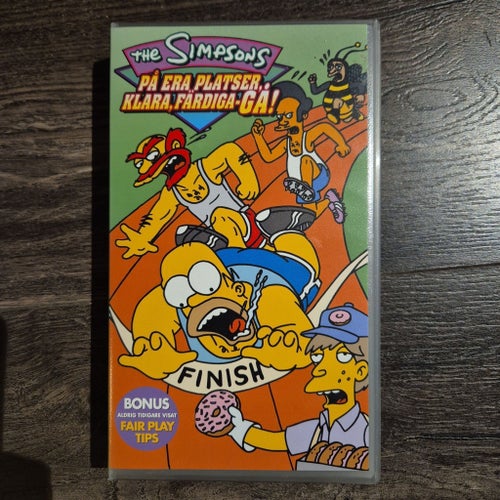 The Simpsons Vhs - På Era Platser, Klara, Färdiga - Gå! VHS
