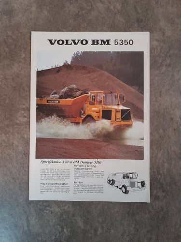 Broschyr Volvo BM Dumper 5350