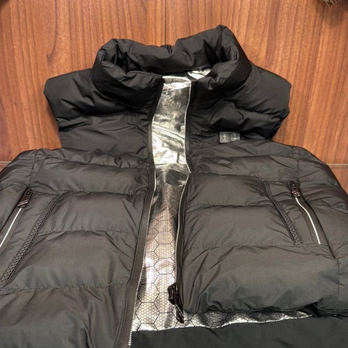 Snygg Svart puffer väst / värmeväst / heated vest - Strl S - inkl powerbank
