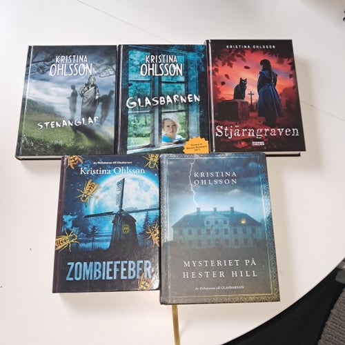 Kristina Ohlsson X 5 Zombiefeber Hester Hill Stjärngraven Stenänglar Glasbarnen