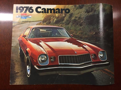 Försäljningsbroschyr Chevrolet Camaro 1976