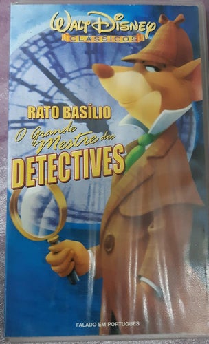 Walt Disney Råttan Basil  VHS PAL tecknad barn film Portugisiskt