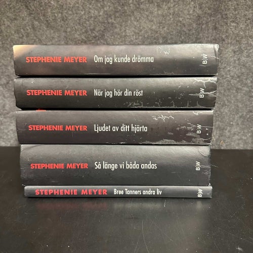 Stephenie Meyer - 5 böcker om Edward & Bella - Twilight Sagan - bokpaket