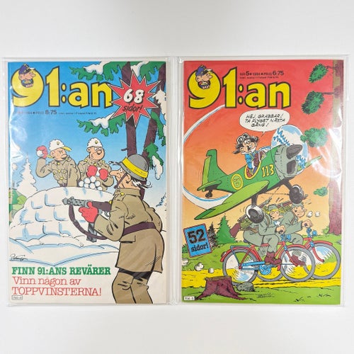 91:an 1984 Nr 4 (Semic) (NM) — oläst ex, 1984 Nr 5 (Semic) (NM) — oläst ex.