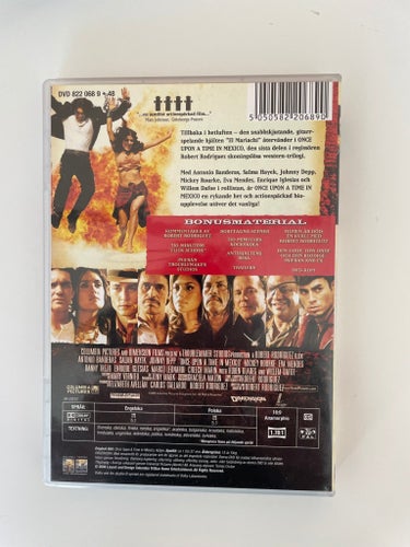 Once Upon a Time in Mexico (DVD) Salma Hayek och Johnny Depp. Svensk utgåva.