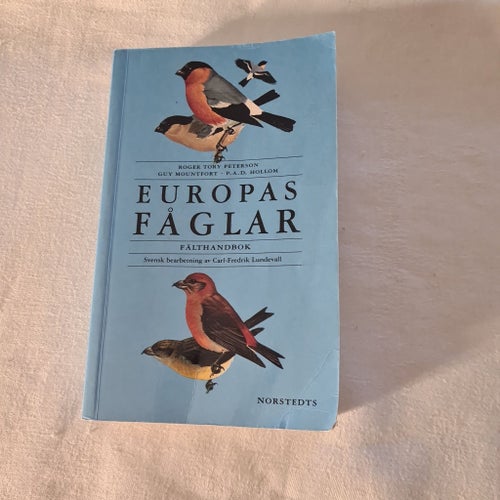 EUROPAS FÅGLAR av Roger Tory Peterson, Guy Mountfort, P.A.D. Hollom, 1971
