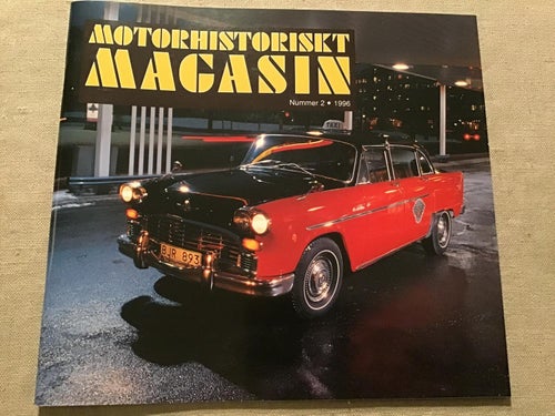 MOTORHISTORISKT MAGASIN NR 2 1996 CHECKER TAXKBIL FRÅN KALAMAZOO,AUGUST HORCH