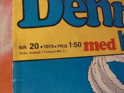 DENNIS MED KOMPIS, NR 20 - 1970, TIDNING