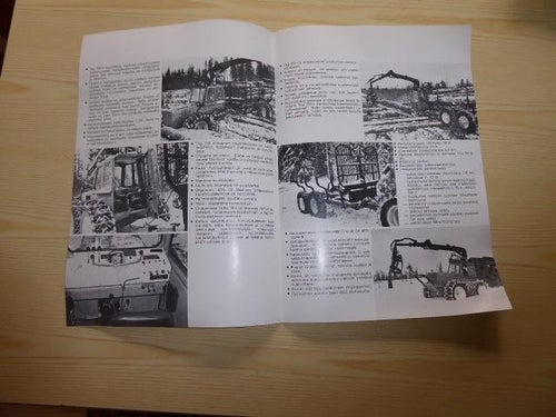 Teg 750 skogstraktor Ford 5000 originalbroschyr på finska