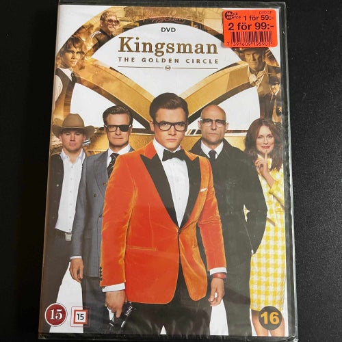 KINGSMAN - THE GOLDEN CIRCLE. INPLASTAD DVD ACTION -17
