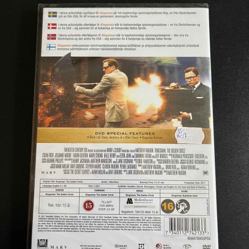 KINGSMAN - THE GOLDEN CIRCLE. INPLASTAD DVD ACTION -17