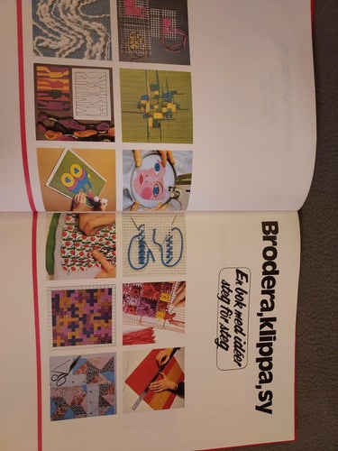 bok Brodera, klippa, sy Idébok 1977 !