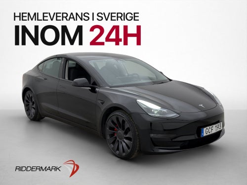 Tesla Model 3 Performance Svensksåld Pano Rattvärme MOMS
