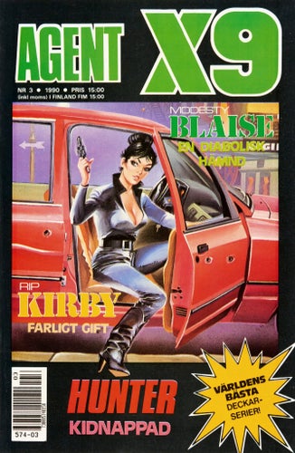 Agent X9 Serietidning 1990 nr 3 (Oläst arkivex) Modesty Blaise