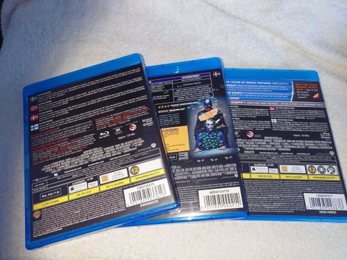 Batman Begins + The Dark Knight + Rises (Blu-ray, 5 discar), av Christopher Nol