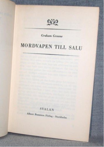 Graham Greene - Mordvapen till salu