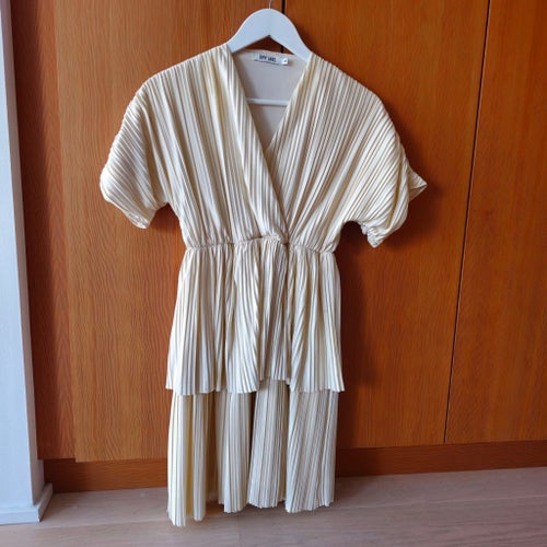 DRY LAKE strk S beige klänning Dompa dress