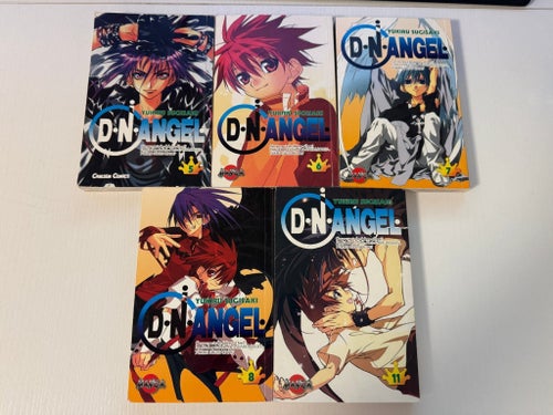 D.N.Angel av Yukiru Sugisaki, volym 5, 6, 7, 8, 11