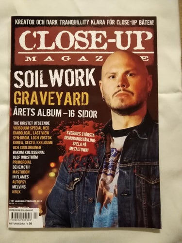 Close Up Magazine 2012 nr 137 In Flames Behemoth Melvins Graveyard Soilwork Kore