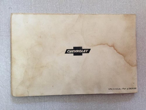 1965 Chevrolet Owner's Guide
