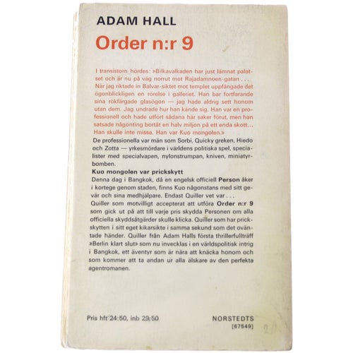Adam Hall - Order n:r 9 Quiller i Bangkok