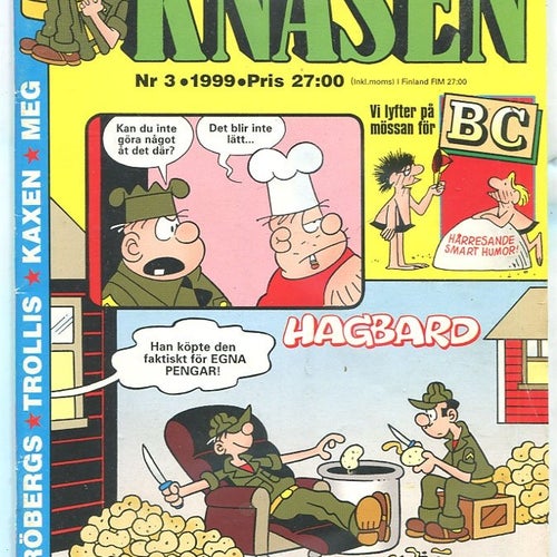 Knasen 1999 nr 3 Hagbard, Rödöga , Trollis ,Kaxen , Fröbergs