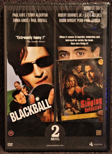2 MASSIVE MOVIES BLACKBALL/THE SINGING DETECTIVE NY INPLASTAD