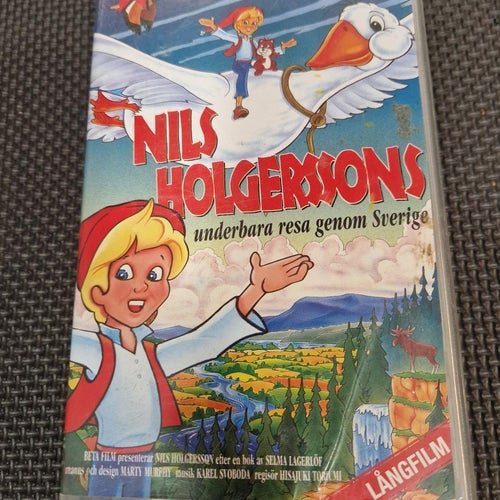 Nils Holgerssons underbara resa VHS raritet