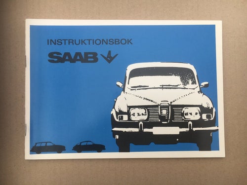 Instruktionsbok SAAB V4 , 2 dörrars Sedan och Herrgårdsvagn