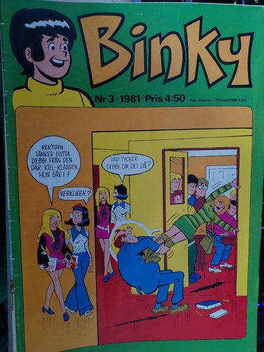 serier nr 3 1981 BINKY 17,5x25 cm !