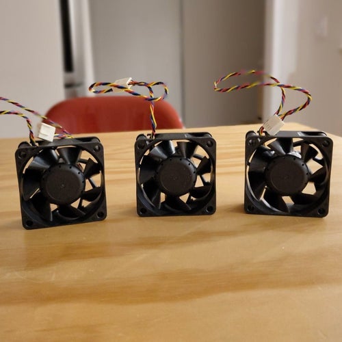3x SY TECH 60mm 4-pin PWM fläktar 12V DC