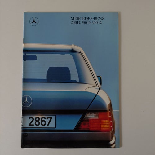 Mercedes-Benz 200 D, 250 D, 300 D Broschyr 1989