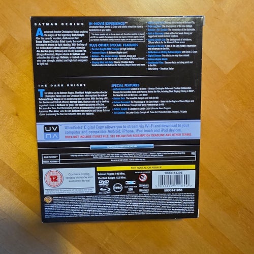 The Dark Knight & Batman Begins - Triple Play Blu-ray + DVD
